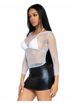 Load image into Gallery viewer, Leg Avenue Spandex Long Sleeved Industrial Net Shirt
