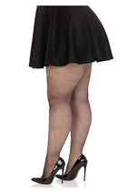 Load image into Gallery viewer, Leg Avenue Spandex Micro Net Tights - 1x-2x - Black
