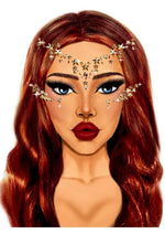 Load image into Gallery viewer, Leg Avenue Star Sign Face Jewels Sticker - Gold

