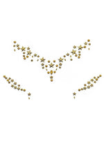 Load image into Gallery viewer, Leg Avenue Star Sign Face Jewels Sticker - Gold
