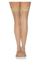 Load image into Gallery viewer, Leg Avenue Stay Up 3in Lace Top Lycra Sheer Thigh High
