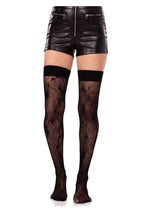 Load image into Gallery viewer, Let Avenue Beetle Net Thigh Highs
