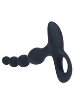 Load image into Gallery viewer, Levelz Beaded Vibrating Silicone Rechargeable Anal Plug with Remote Control