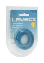 Load image into Gallery viewer, Levelz Classic Grooved Silicone Cock and Ball Ring - Teal