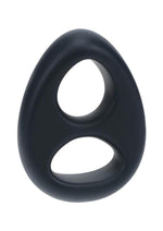 Load image into Gallery viewer, Levelz Double Liquid Silicone Cock and Ball Ring - Black