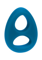 Load image into Gallery viewer, Levelz Double Liquid Silicone Cock and Ball Ring - Teal