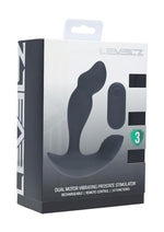 Load image into Gallery viewer, Levelz Dual Motor Vibrating Liquid Silicone Prostate Stimulator with Remote Control - Black