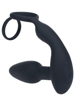 Load image into Gallery viewer, Levelz Dual Vibrating Rechargeable Silicone Prostate Stimulator with Rotating Beads Cock and Balls Rings with Remote Control
