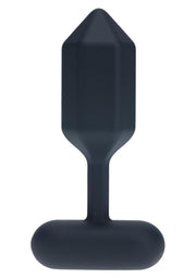 Levelz Hexagonal Vibrating Silicone Rechargeable Anal Plug - Black - Large