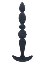Load image into Gallery viewer, Levelz Multi Textured Silicone Flared Anal Probe - Black