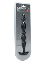 Load image into Gallery viewer, Levelz Multi Textured Silicone Flared Anal Probe - Black
