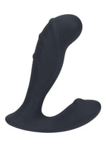 Load image into Gallery viewer, Levelz Ribbed Vibrating Silicone Rechargeable Prostate Stimulator - Black