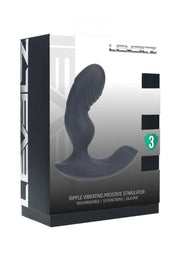 Levelz Ripple Vibrating Silicone Rechargeable Prostate Stimulator - Black