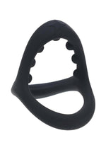 Load image into Gallery viewer, Levelz Soft Bead Grip Silicone Cock and Ball Ring - Black
