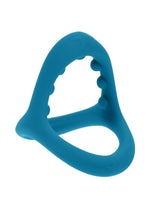 Load image into Gallery viewer, Levelz Soft Bead Grip Silicone Cock and Ball Ring - Teal
