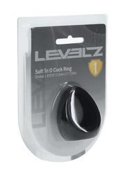 Levelz Soft Tri O Silicone Cock Ring - Black