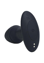 Load image into Gallery viewer, Levelz Vibrating and Rotating Ribbed Silicone Rechargeable Anal Plug with Remote Control