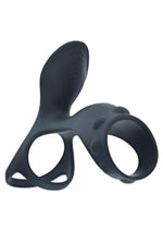 Load image into Gallery viewer, Levelz Vibrating Silicone Rechargeable Cock and Ball Ring with Shaft Loop
