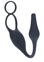 Load image into Gallery viewer, Levelz Vibrating Silicone Rechargeable Prostate Stimulator with Cock and Ball Ring
