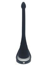 Load image into Gallery viewer, Levelz Vibrating Silicone Rechargeable Tri O Cock Ring with Prostate Stimulator and Remote Control - Black
