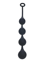 Load image into Gallery viewer, Levelz Waterdrop Silicone Anal Balls - Black - Large - 40mm
