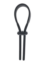Load image into Gallery viewer, Levelz Wide Adjustable Silicone Lasso Cock Ring - Black - 5mm
