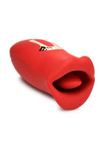 Load image into Gallery viewer, Lickgasm Kiss and Tell Mini Kissing Vibrating Rechargeable Silicone Clitoral Stimulator - Red