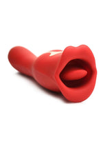 Load image into Gallery viewer, Lickgasm Kiss and Tell Pro Dual-Ended Kissing Rechargeable Silicone Vibrator - Red
