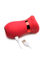 Load image into Gallery viewer, Lickgasm Kiss Me More Kissing, Sucking and Vibrating Rechargeable Silicone Clitoral Vibrator
