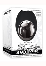 Load image into Gallery viewer, Lickity Slit Rechargeable Silicone Massager - Black
