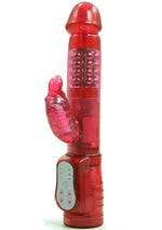 Load image into Gallery viewer, Lil Darlins Turtle Waterproof Rabbit Vibrator - Red
