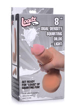 Load image into Gallery viewer, Loadz Dual Density Squirting Dildo - Vanilla - 8in
