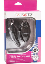 Load image into Gallery viewer, Lock N Play Petite Panty Teaser Rechargeable Silicone Panty Vibe with Remote Control - Black
