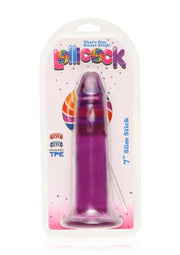 Lollicock Stim Stick Dildo - Grape Ice/Purple - 7in