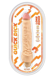 Lone Rider Quick Dick Vibrating Flex Dildo - Vanilla - 6in