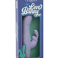 Love Bunny Thrusting Bunny Rechargeable Silicone Rabbit Vibrator - Purple/Teal