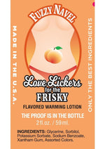 Load image into Gallery viewer, Love Lickers Peach Flavored Warming Massage Oil 2oz - Fuzzy Navel
