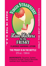 Load image into Gallery viewer, Love Lickers Strawberry Flavored Warming Massage Oil 2oz - Virgin Strawberry
