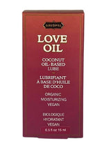 Load image into Gallery viewer, Love Oil Coconut Based Lubricant .50oz Mini Bottle with Dropper
