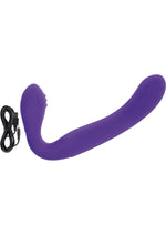 Load image into Gallery viewer, Love Rider Rechargeable Silicone Strapless Strap-On - Purple
