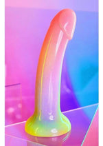 Load image into Gallery viewer, Love to Love Dildolls Stargazer Silicone Dildo - Multicolor/Rainbow