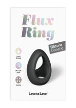 Load image into Gallery viewer, Flux Ring Silicone Cock Ring - Black/Black Onyx
