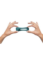 Load image into Gallery viewer, Flux Ring Silicone Cock Ring - Teal Me
