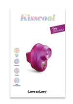 Load image into Gallery viewer, Love to Love Kisscool Rechargeable Silicone Finger Vibrator - Iridescent - Berry/Pink
