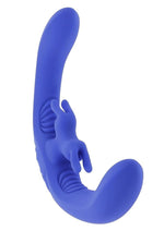 Load image into Gallery viewer, Lovebirds Rechargeable Silicone Dual Vibrator with Remote Control - Blue
