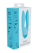 Load image into Gallery viewer, Loveline Amour 10 Function Rechargeable Silicone Dual Motor Vibe - Blue
