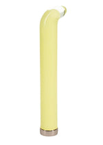 Load image into Gallery viewer, Loveline Aurora 10 Function G-Spot Rechargeable Glass Vibrator - Yellow - 6.3in
