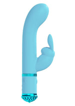 Load image into Gallery viewer, Loveline Belle 10 Function Rechargeable Silicone Rabbit Vibrator - Blue
