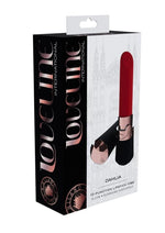 Load image into Gallery viewer, Loveline Dahlia 10 Function Silicone Lipstick Vibrator - Black/Red
