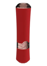 Load image into Gallery viewer, Loveline Dahlia 10 Function Silicone Lipstick Vibrator - Red
